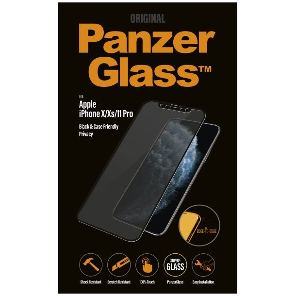 PanzerGlass iPhone X/Xs/11 Pro Privacy - sort (Case Friendly