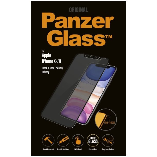 PanzerGlass iPhone XR/11 Privacy - sort (Case Friendly)