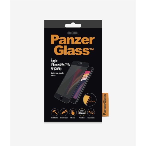 PanzerGlass iPhone SE (2020)/8/7/6 Case Friendly Privacy - sort