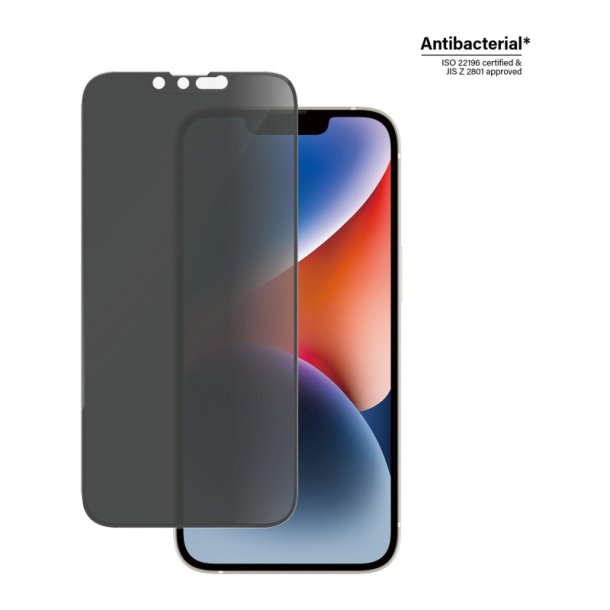 PanzerGlass Privacy Skrmbeskyttelse - Apple iPhone 14, 13, 13 Pro - Ultra Wide Fit