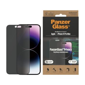 PanzerGlass Privacy Sk�rmbeskyttelse iPhone 14 Pro Max | Ultra-Wide Fit w. EasyAligner