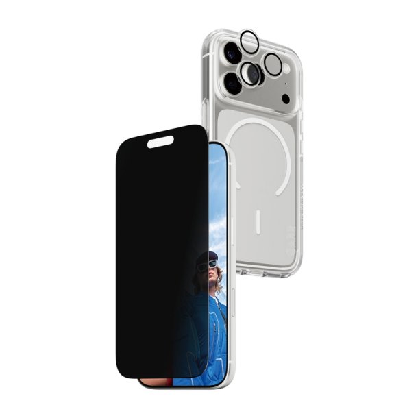 PanzerGlass | CARE by 3-in-1 Privacy Pakke iPhone 17 Pro