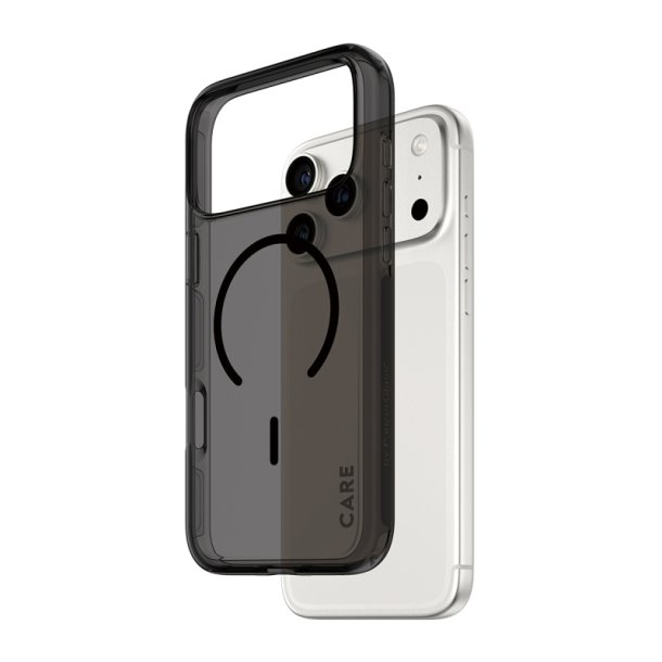 PanzerGlass CARE by Flagship Case Urban Explorer Smokey m. Sort MagSafe iPhone 17 Pro Max