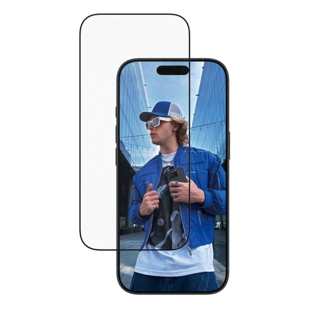PanzerGlass Skrmbeskyttelse iPhone 17 | iPhone 16 Pro | Ultra-Wide Fit m. EasyAligner