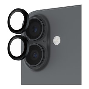 PanzerGlass Hoops Kameralinsebeskytter Sort iPhone 17 | iPhone 16 | 16 Plus