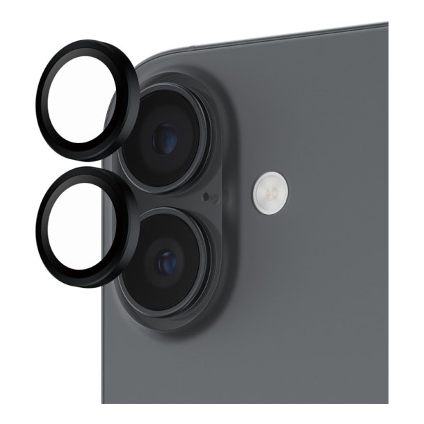 PanzerGlass Hoops Kameralinsebeskytter Sort iPhone 17 | iPhone 16 | 16 Plus