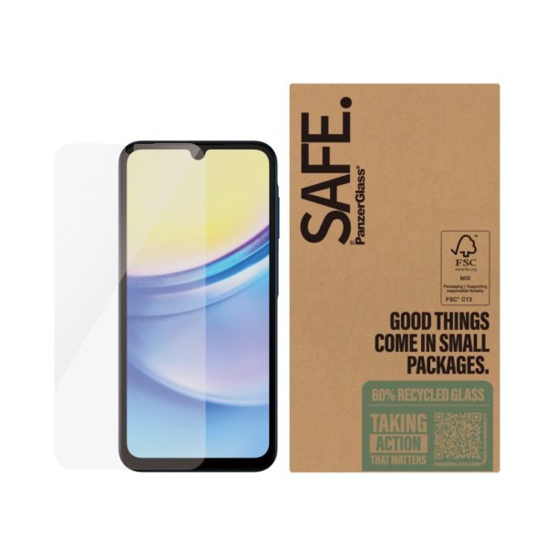 PanzerGlass SAFE by Skrmbeskyttelse Samsung Galaxy A16 | A16 5G | Ultra-Wide Fit