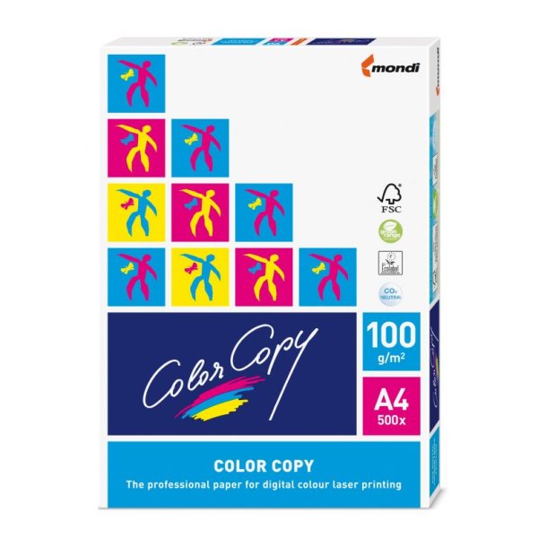 Color Copy A4 100g Kopipapir Premium Hvid - 500 ark. pr. pakke