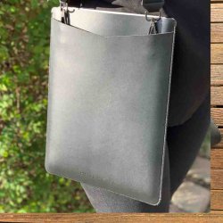 Philbert Ultra Slim Sleeve - m/skulderstrop - MacBook 15'' - Sort