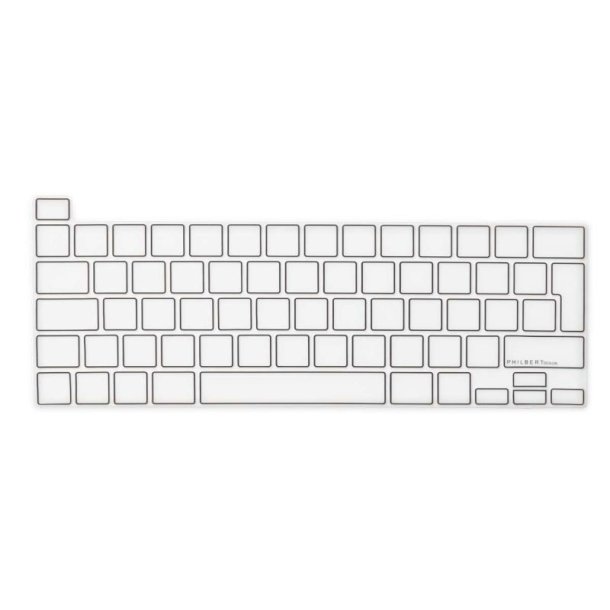 Philbert Keyboard Cover/tastatur beskyttelse - MacBook Pro 13-16'' - klar/Sort - EU