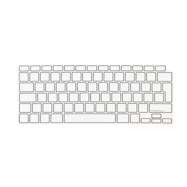 Philbert Keyboard Cover/tastatur beskyttelse - MacBook Air 13'' 2020 - klar/Sort - EU