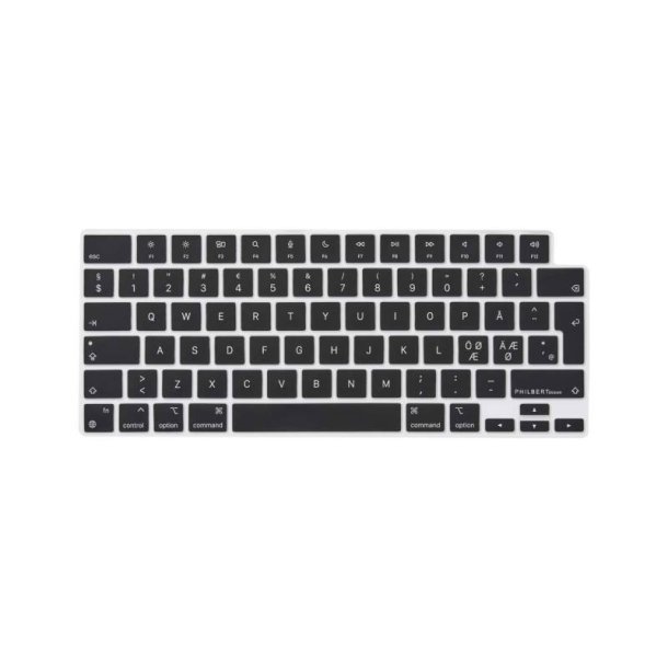 Philbert Keyboard Cover/tastatur beskyttelse - MacBook Pro 14-16'' 2021/Air 13,6 2022 - Sort/Nordic