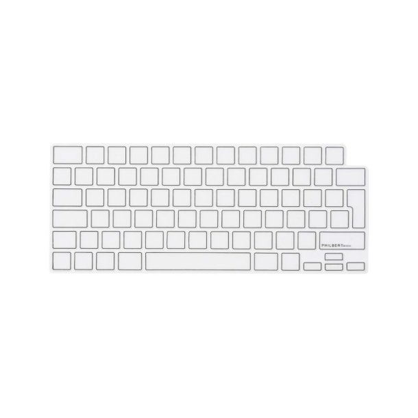 Philbert Keyboard Cover/tastatur beskyttelse - MacBook Pro 14-16'' 2021/Air 13,6" 2022 - klar/Sort