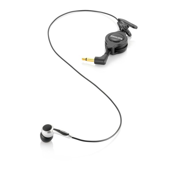 Philips - Telephone pickup microphone - Headset - In-ear - Calls/Music - Black, Silver - Wired - Intraaural
