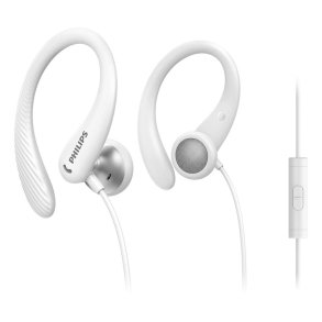 Philips - TAA1105WT/00 - Headset - Ear-hook, In-ear - Sports - Binaural - White - In-line control unit