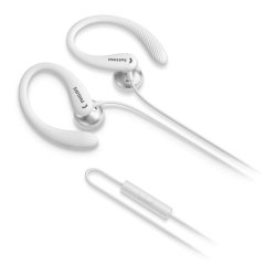 Philips - TAA1105WT/00 - Headset - Ear-hook, In-ear - Sports - Binaural - White - In-line control unit
