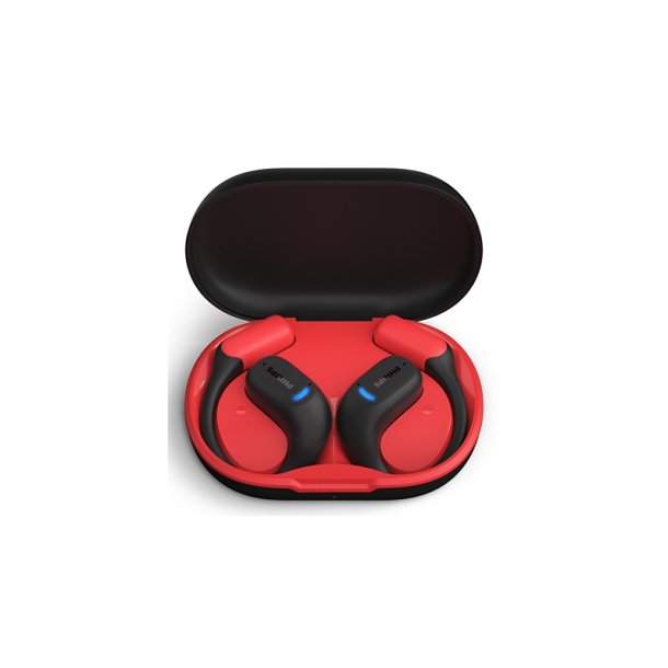 Philips - TAA6709BK/00 - Headset - Ear-hook - Sports - Binaural - Black, Red - Touch