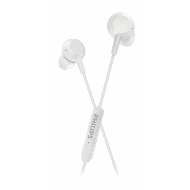 Philips - TAE5008WT/00 - Headset - In-ear - Calls/Music - Binaural - White - Play/Pause, Volume +, Volume -