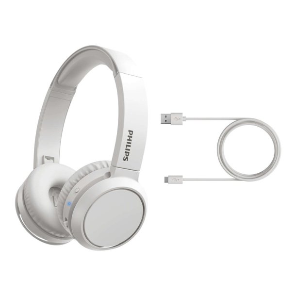 Philips - TAH4205WT/00 - Headset - Head-band - Calls/Music - Binaural - White - Digital