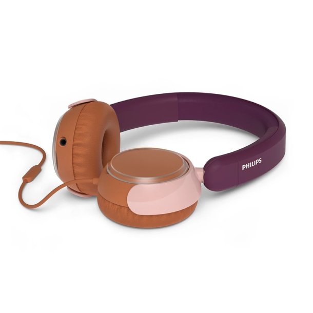 Philips - TAK2000MP/00 - Headphones - Head-band - Calls/Music - Binaural - Orange, Purple, Rose - Button