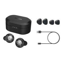 Philips - TAT8505 In-ear True Wireless Hybrid Active Noise Cancelling Headphones with Awareness Mode - Headset - In-ear 