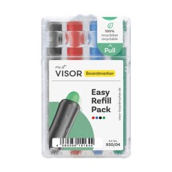 Pica-Marker whiteboard genopfyldning Visor Easy 4-s�t assorterede farver