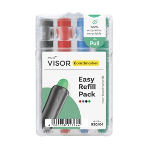 Pica-Marker whiteboard genopfyldning Visor Easy 4-s�t assorterede farver