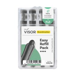 Pica-Marker whiteboard genopfyldning Visor Easy sort 4-s�t