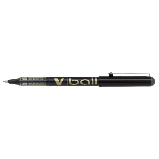 Pilot Ball-liner - med htte - V-Ball - 0,7 mm - sort