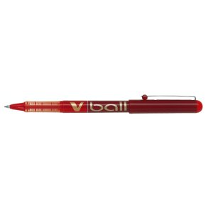 Pilot Ball-liner - med h�tte - V-Ball - 0,7 mm - r�d
