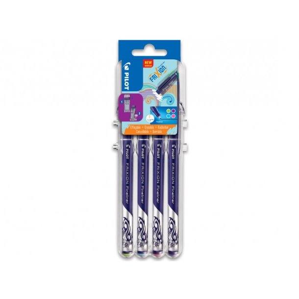 Pilot Frixion - Fineliner - Set2Go - 1,3 mm - Pastel - assorteret - 4 stk.