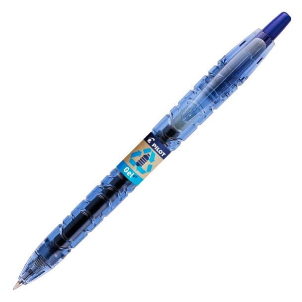 Pilot Gelpen - med klik - B2P - BeGreen - 0,7 mm - sort