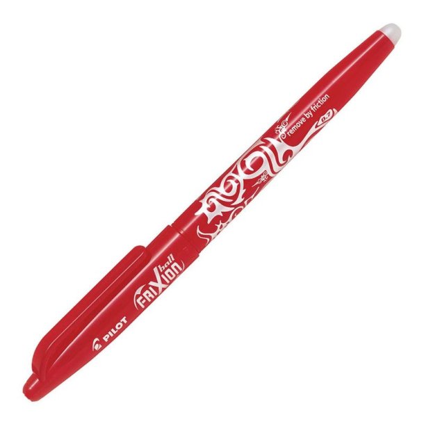 Pilot Frixion Ball - med htte - 0,7 mm - rd