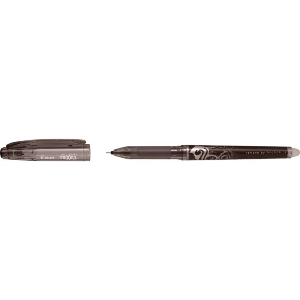 Pilot Frixion Point - med htte - 0,5 mm - sort - udviskelig varmeflsomt blk