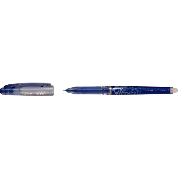 Pilot Frixion Point - med htte - 0,5 mm - bl - udviskelig varmeflsomt blk