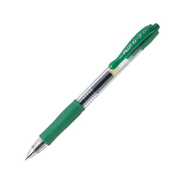 Pilot Gelpen - med klik - G-2 - 0,5 mm - grn