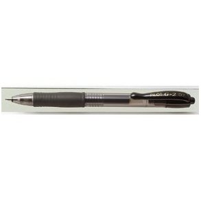 Pilot Gelpen - med klik - G-2 - 0,7 mm - sort
