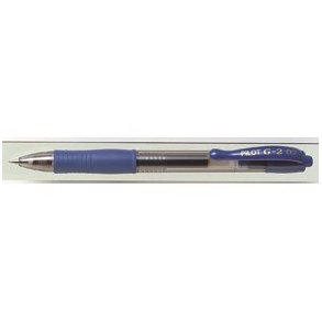 Pilot Gelpen - med klik - G-2 - 0,7 mm - bl�