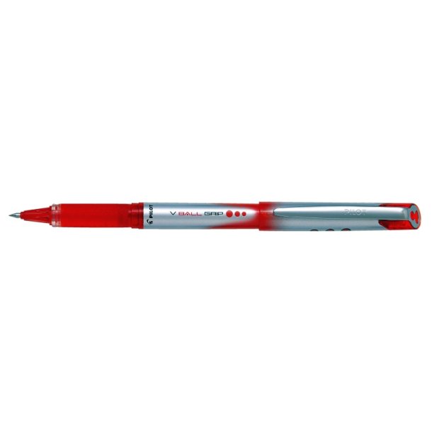 Pilot Ball-liner - med htte - V-Ball - Grip - 0,7 mm - rd