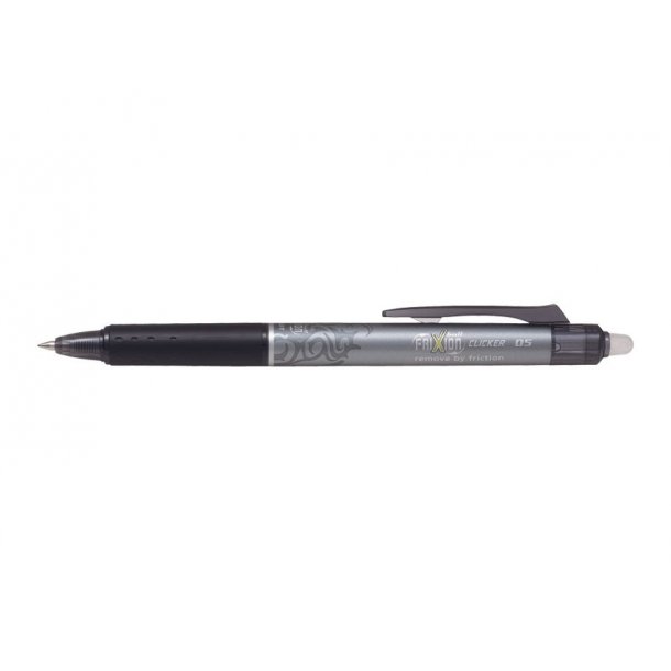 Pilot Frixion Clicker - med klik - 0,5 mm - sort - udviskelig varmeflsomt blk