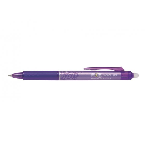 Pilot Frixion Clicker - med klik - 0,5 mm - violet - udviskelig varmeflsomt blk