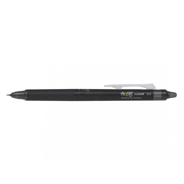 Pilot Frixion Point Clicker - med klik - 0,5 mm - sort