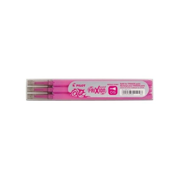 Pilot Frixion Point Clicker refill - 0,5 mm - pink - 3 stk.