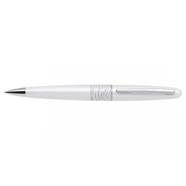 Pilot Kuglepen - MR2 - medium spids - 1,0 mm - hvid - tiger