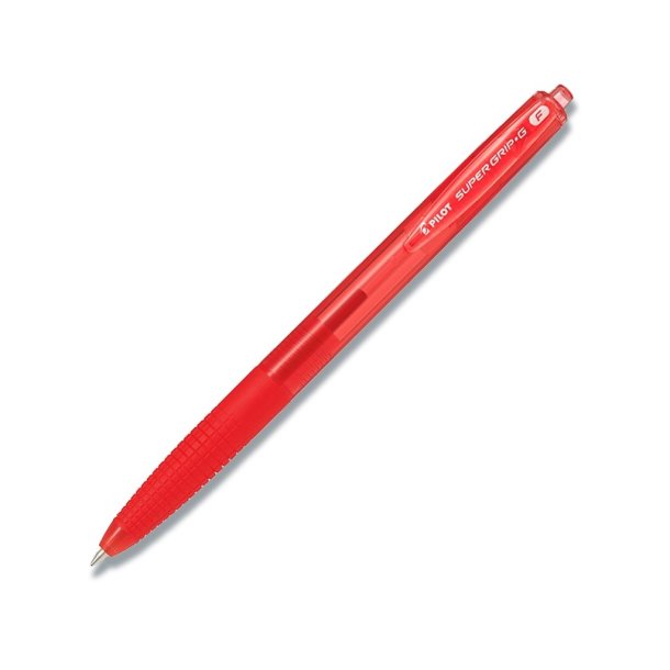 Pilot Kuglepen - med klik - Super Grip G - 0,7 mm - rd