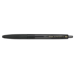 Pilot kuglepen - med klik - Super Grip G - 1,0 mm - sort
