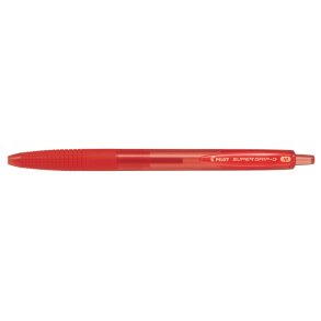 Pilot kuglepen - med klik - Super Grip G - 1,0 mm - r�d