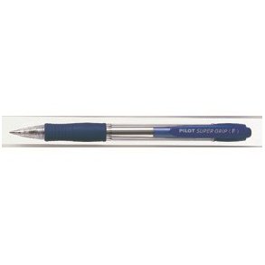 Pilot kuglepen - med klik - Super Grip - 0,7 mm - bl