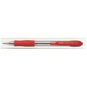 Pilot kuglepen - med klik - Super Grip - 0,7 mm - rd