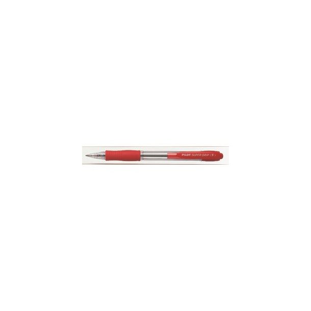 Pilot kuglepen - med klik - Super Grip - 0,7 mm - rd